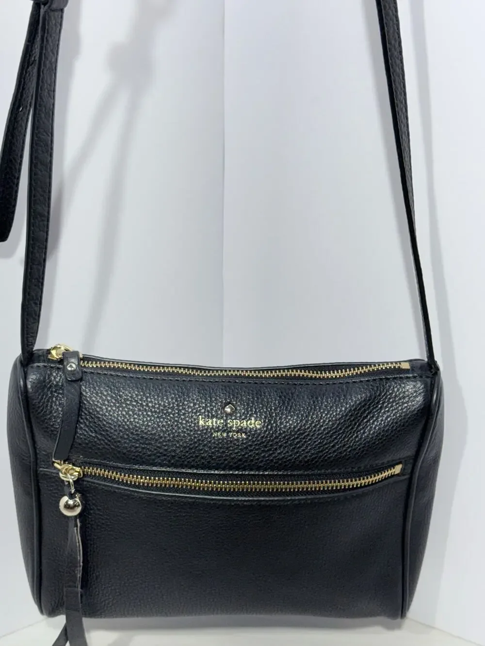 Kate Spade New York Cobble Hill Cayli Black Pebble Leather Crossbody